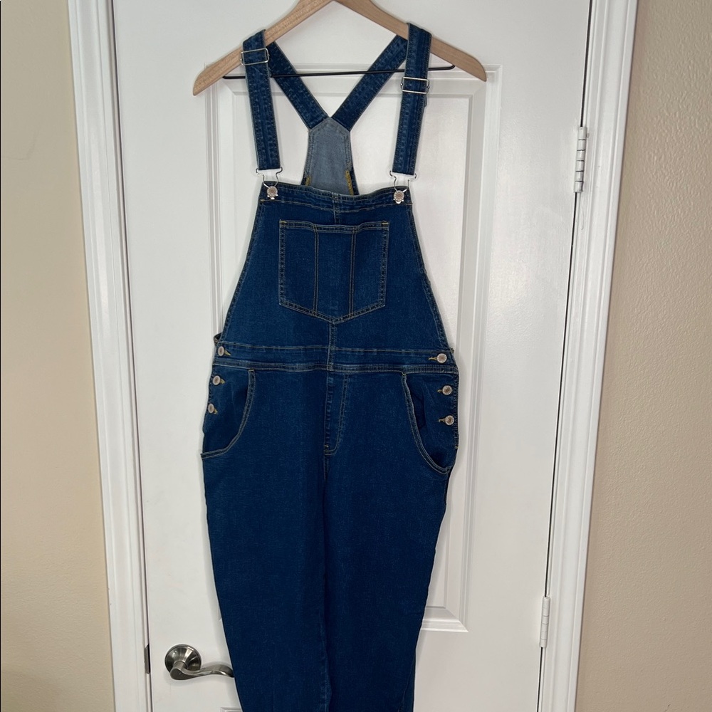 Women's Blue Denim Overalls
